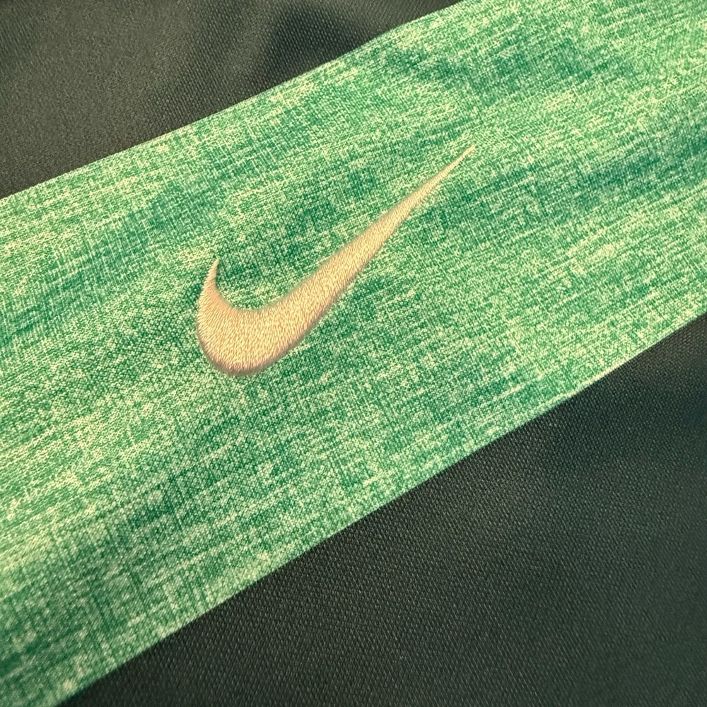 Nike Golf Dri-Fit Polo Men’s XL Green Striped Performance Athletic Shirt - Picture 5 of 6